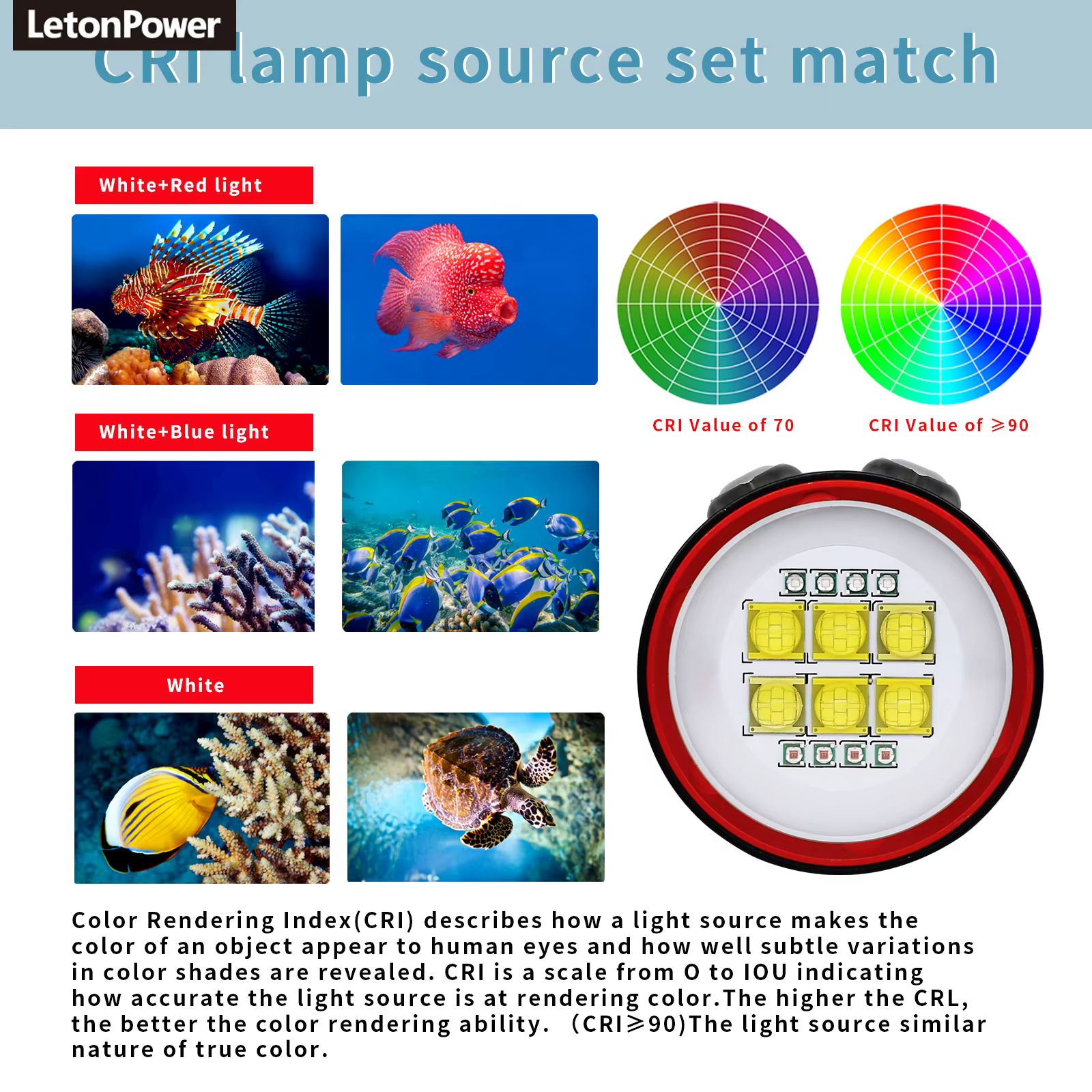 Lampe de plongée professionnelle sous-marine 27 LED, lampe de surbrillance pour photographie, 20000l
