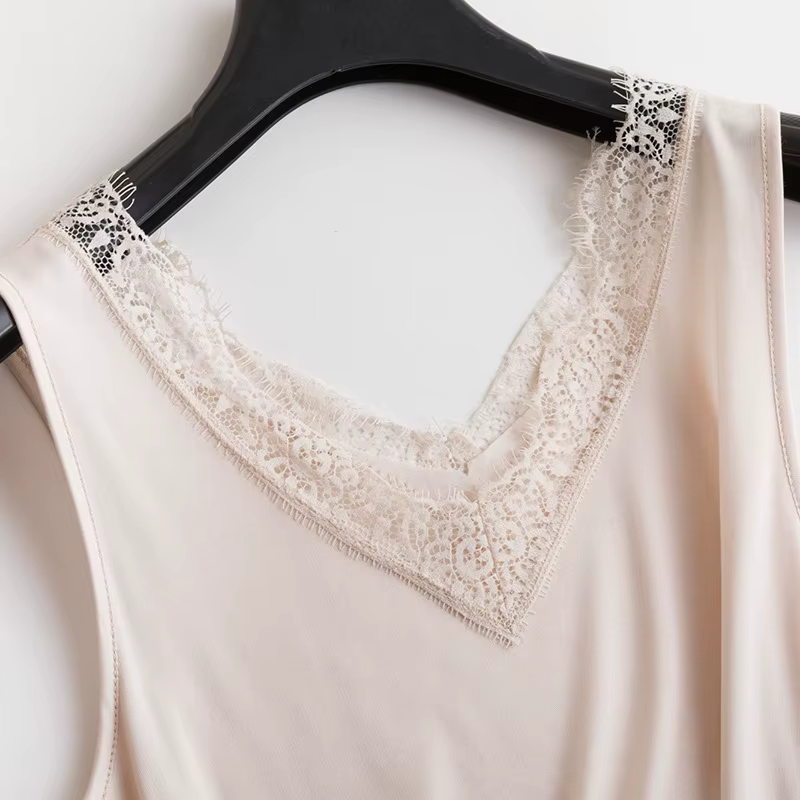 InjLace-Maillot de corps court pour femme, col en V, sangle, Real InjWaistcoat, maillot de corps com