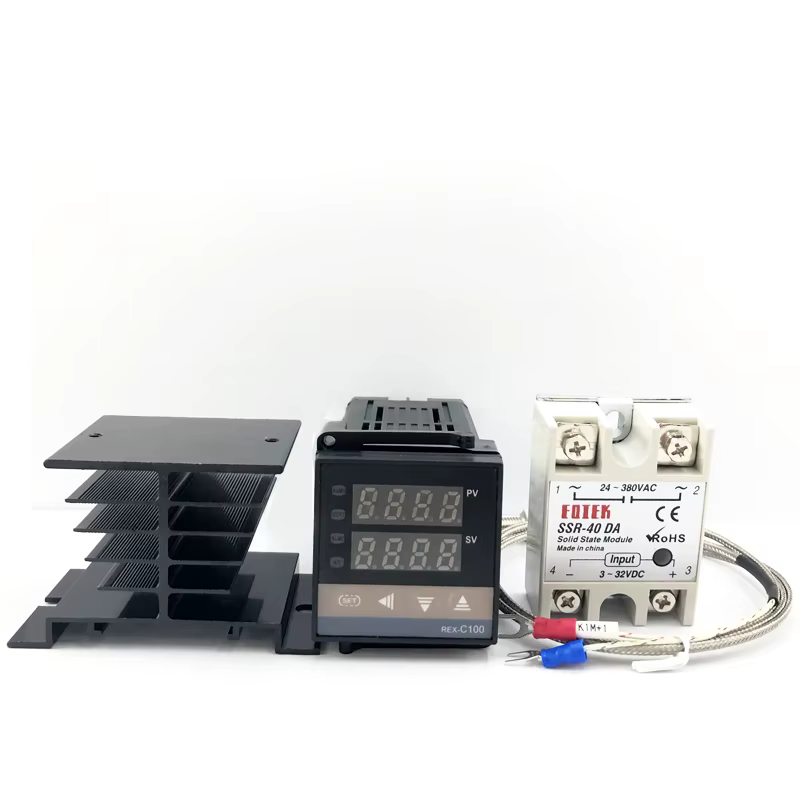 REX-C100 régulateur de température numérique PID Thermostat sortie SSR Max.40A relais SSR K sonde de