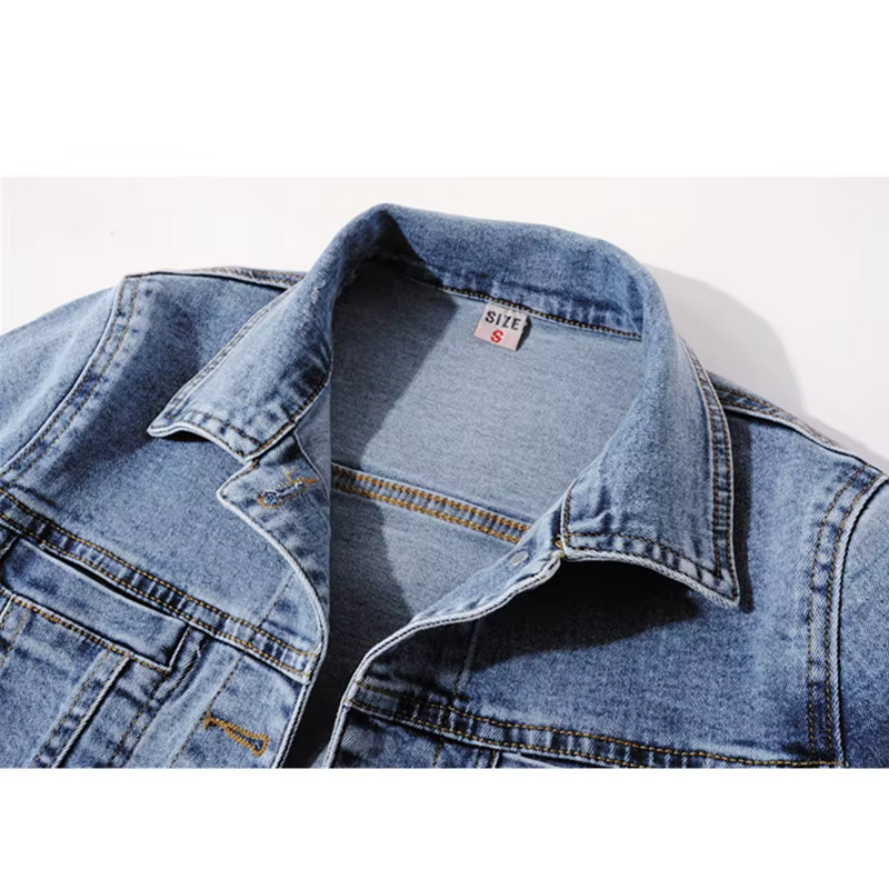 2025 printemps automne nouvelle veste en jean femmes grande taille 5XL Vintage mince à manches longu