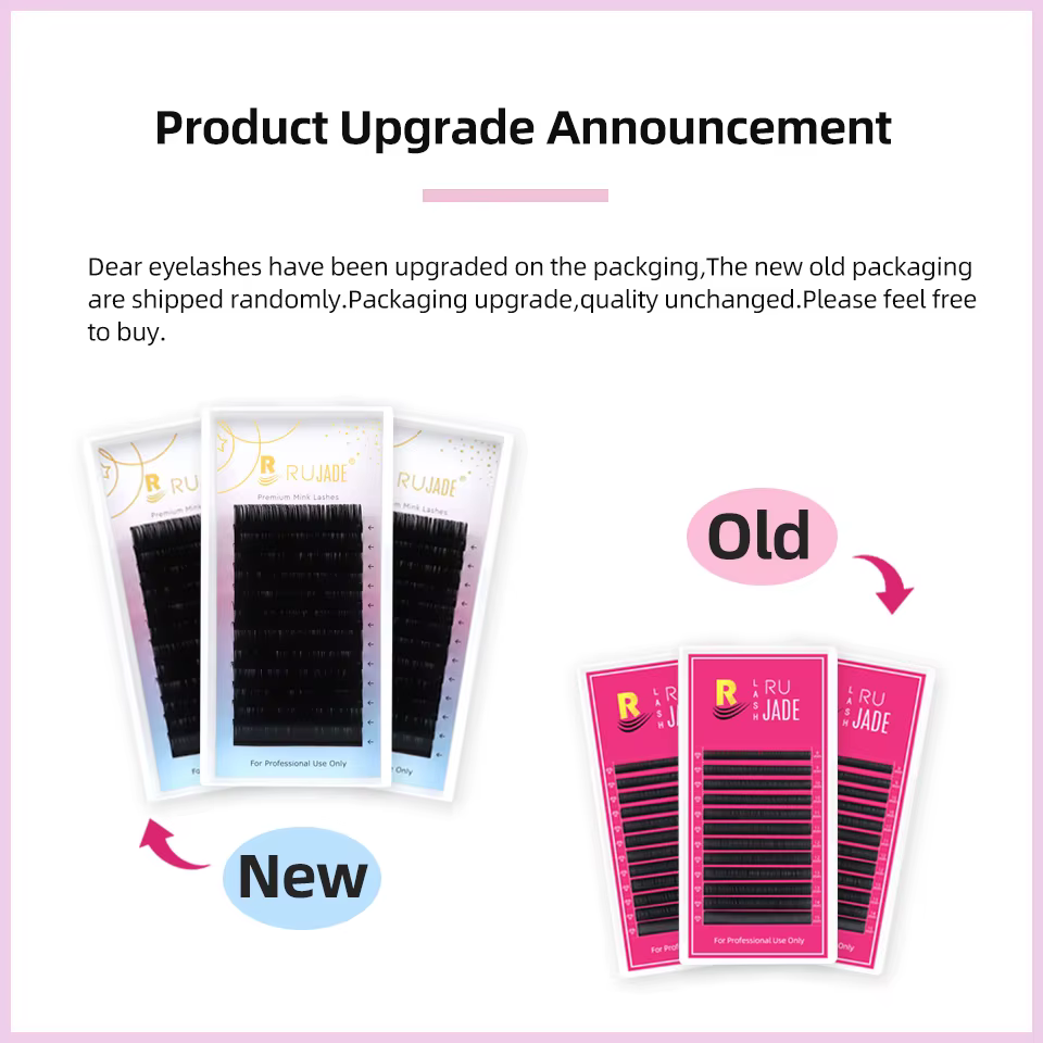 RUJADE 5-25mm cils longs noir mat cachemire Extensions de cils plateau de Volume cils individuels 0.