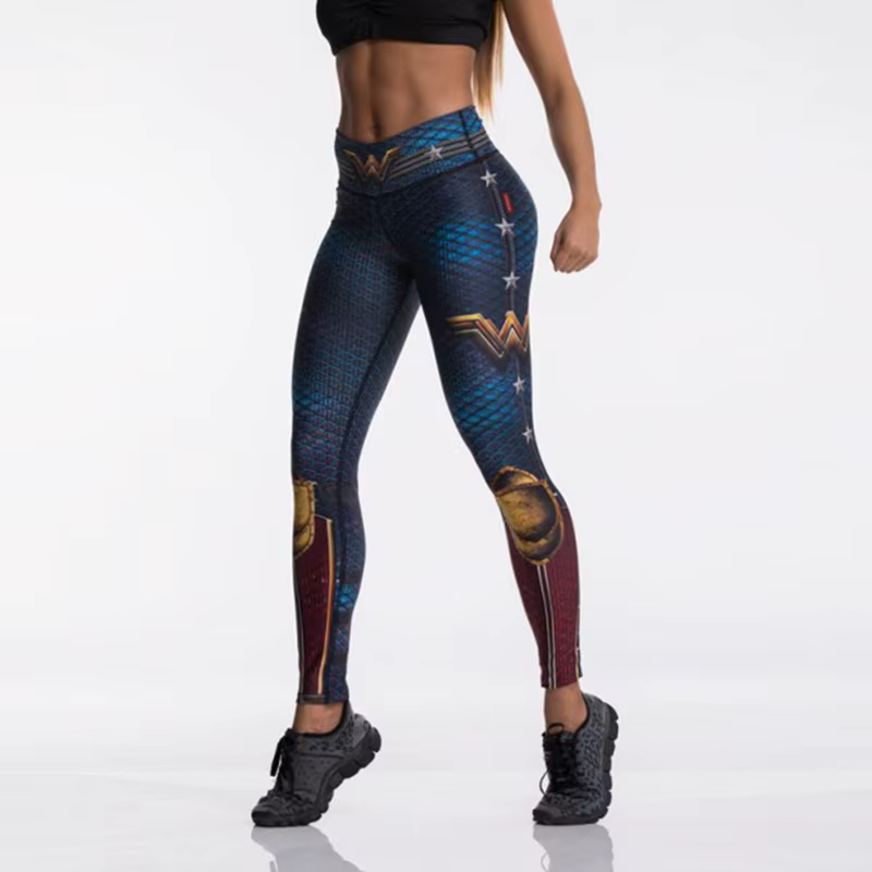 Femmes Sport Leggings impression 3D élastique taille haute Yoga pantalon super-héros Leggins Gym Fit
