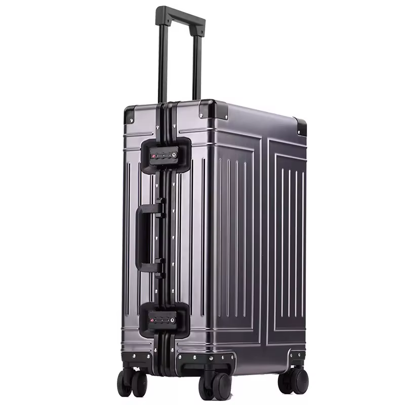 Bagage de voyage en aluminium valise rigide nouvelle valise en aluminium 20 "24" 26 "29" pouces sac 