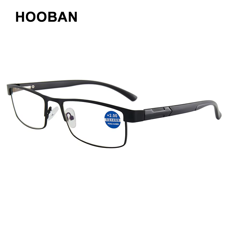 Lunettes de lecture en acier inoxydable de haute qualité pour hommes et femmes, presbytes, à la mode