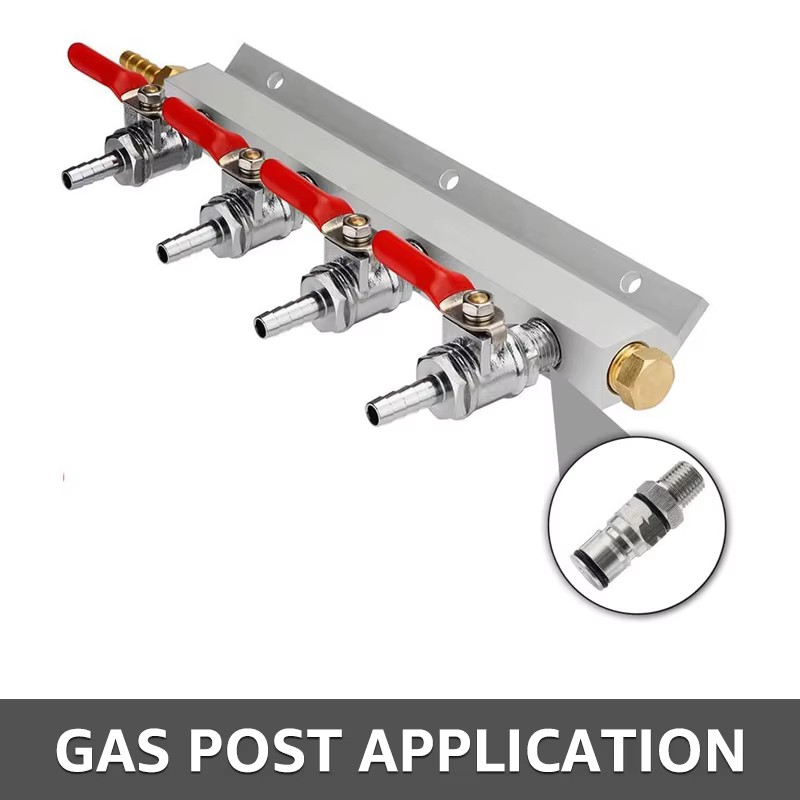 Poteau de verrouillage à bille pour brassage à domicile, adaptateur de fût corny gaz/liquide 19/32 p