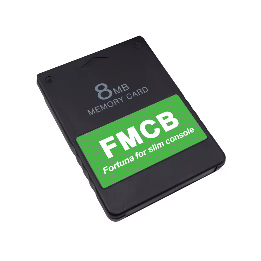 BitFunx Fortuna FMCB Carte mémoire McBoot gratuite pour consoles PS2 Slim (série SPCH-7xxxx et SPCH-