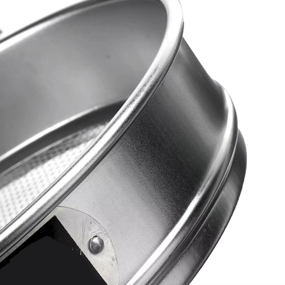 Tamis rond standard en acier inoxydable 500, tamis à ouverture de laboratoire, filtre à poudre de fa