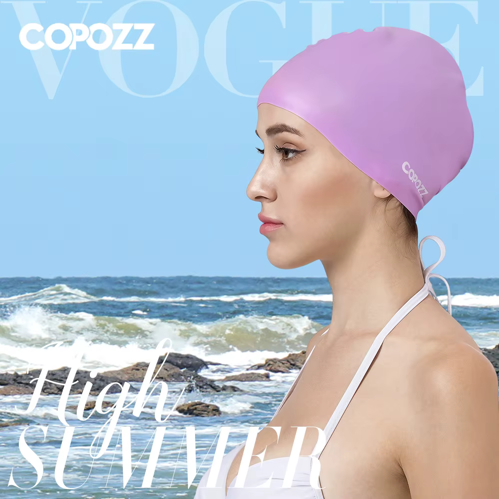 Copozz hommes élastique chapeau de natation grande taille vêtements de natation professionnel adulte