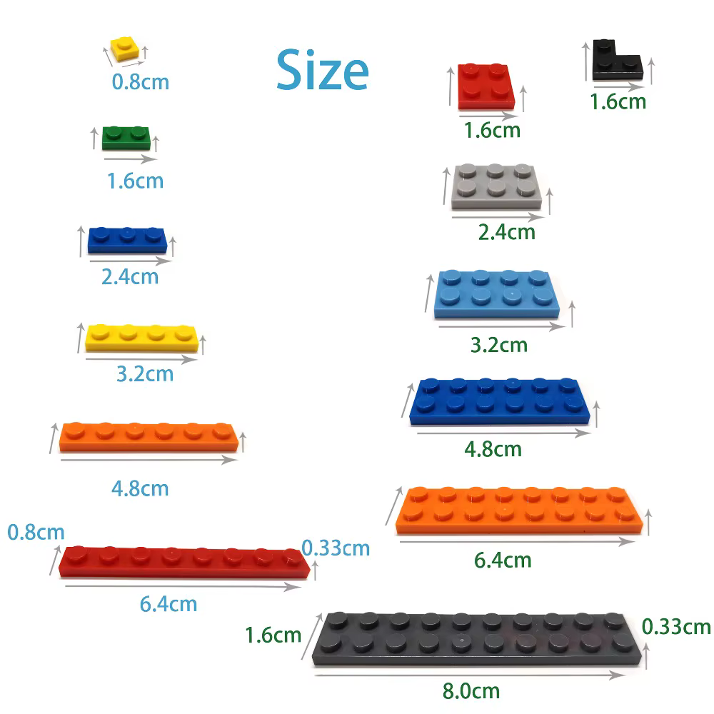 Blocs de construction à 2x4 points, 200 pièces, figurines épaisses, briques éducatives, taille créat