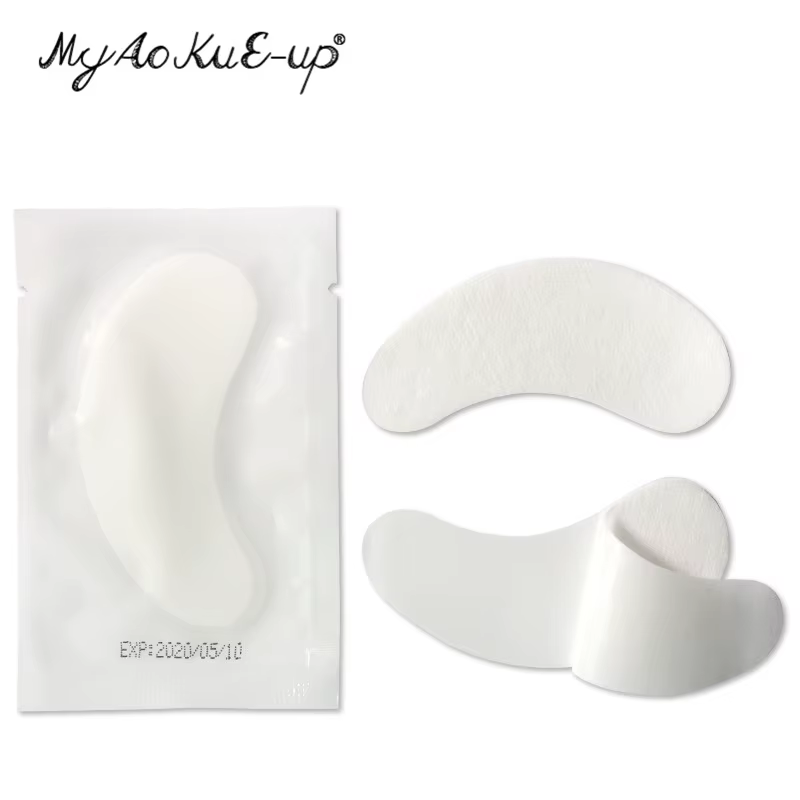 50 paires de patchs pour les yeux sous les coussinets pour les yeux papier Gel tampon pour cils auto