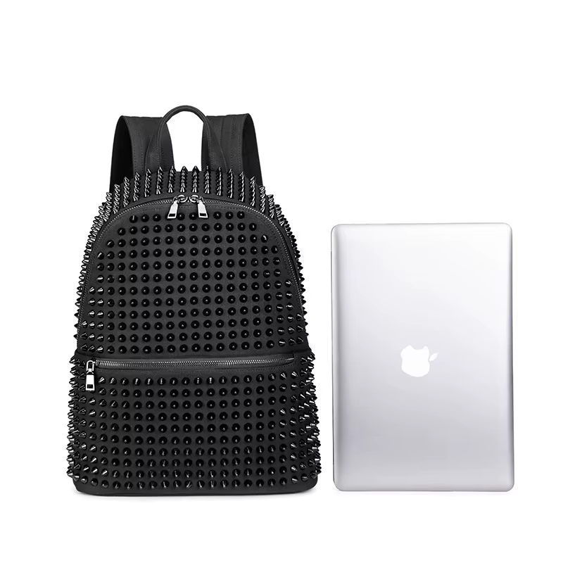 JIEROTYX – sacs à dos à rivets en cuir souple lavé pour femmes, sacoches d'école pour filles, sacs P