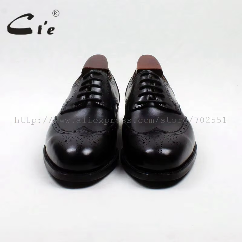 Cie Round Parker Full Brogues Cut-Outs pour homme, chaussure en cuir Derby faite à la main, 100% cui
