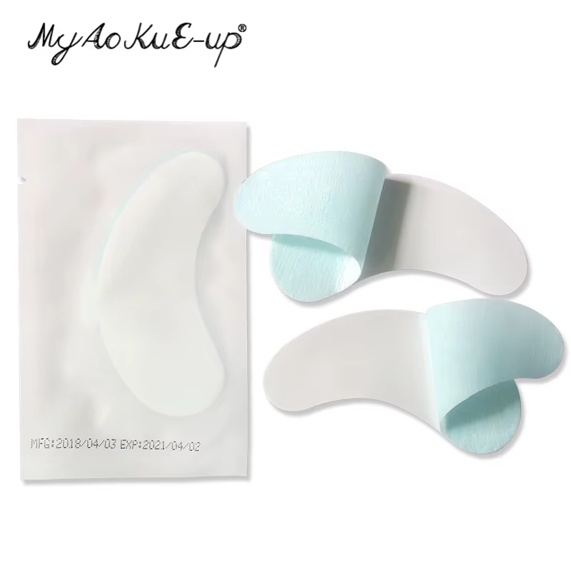 50 paires de patchs pour les yeux sous les coussinets pour les yeux papier Gel tampon pour cils auto