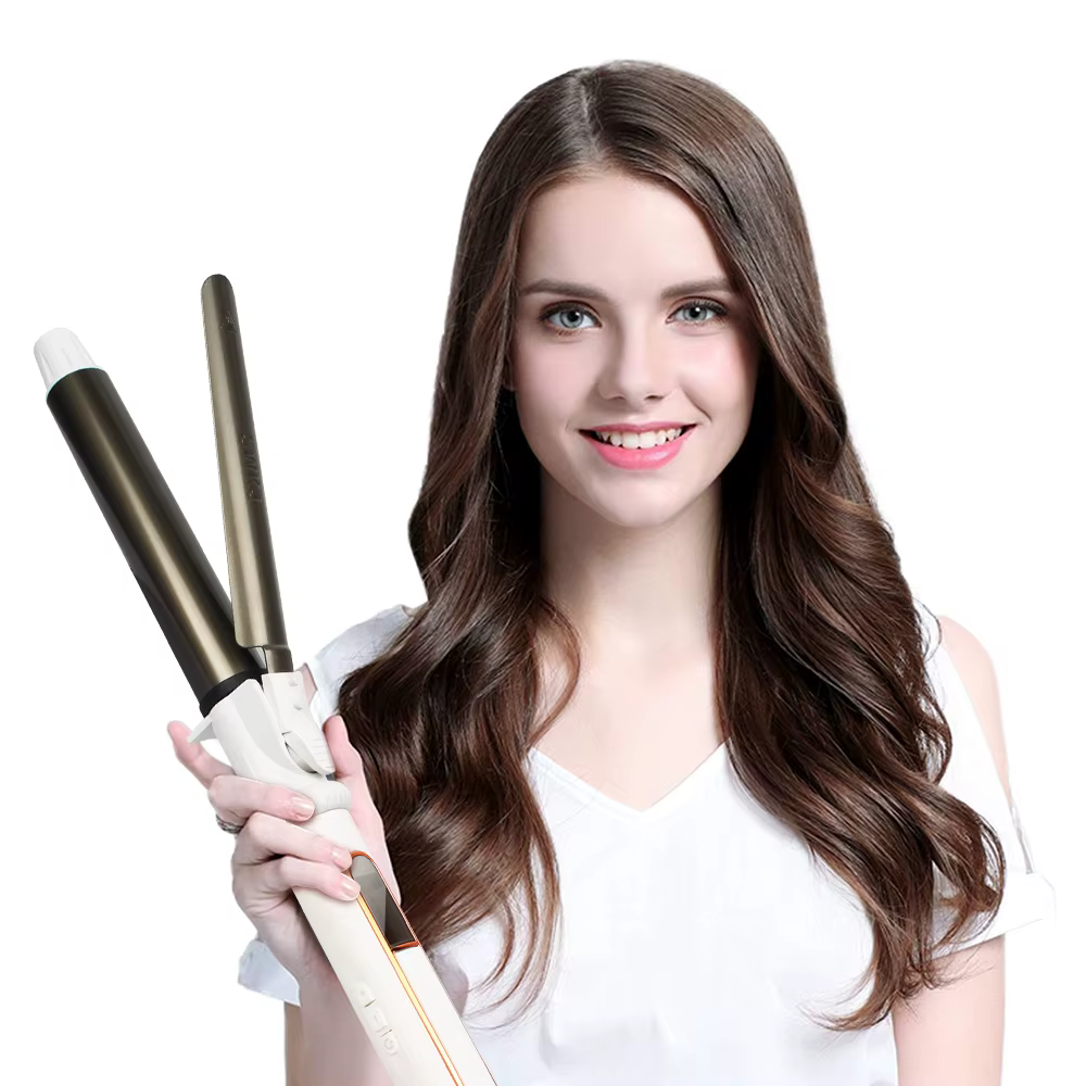 USHOW professionnel en céramique bigoudi fer à friser rouleau boucles baguette Waver mode outil de c