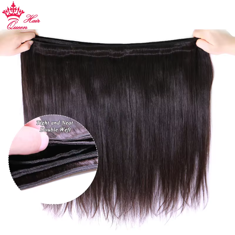 Queen Hair Raw Straight Hair 100% Human Hair Unprocessed Raw Hair Bundles Weave Extension Vietnamese