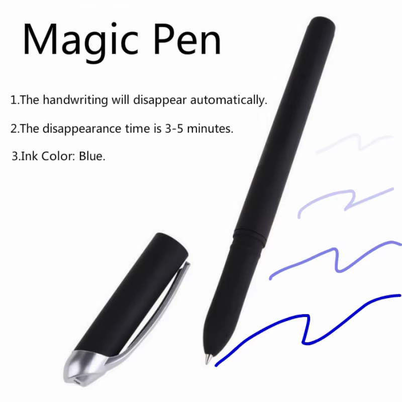 Stylo à encre invisible effaçable pour tours de magie, marqueur de tissu, marqueur de disparition, j