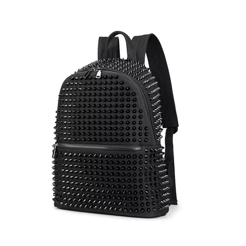 JIEROTYX – sacs à dos à rivets en cuir souple lavé pour femmes, sacoches d'école pour filles, sacs P