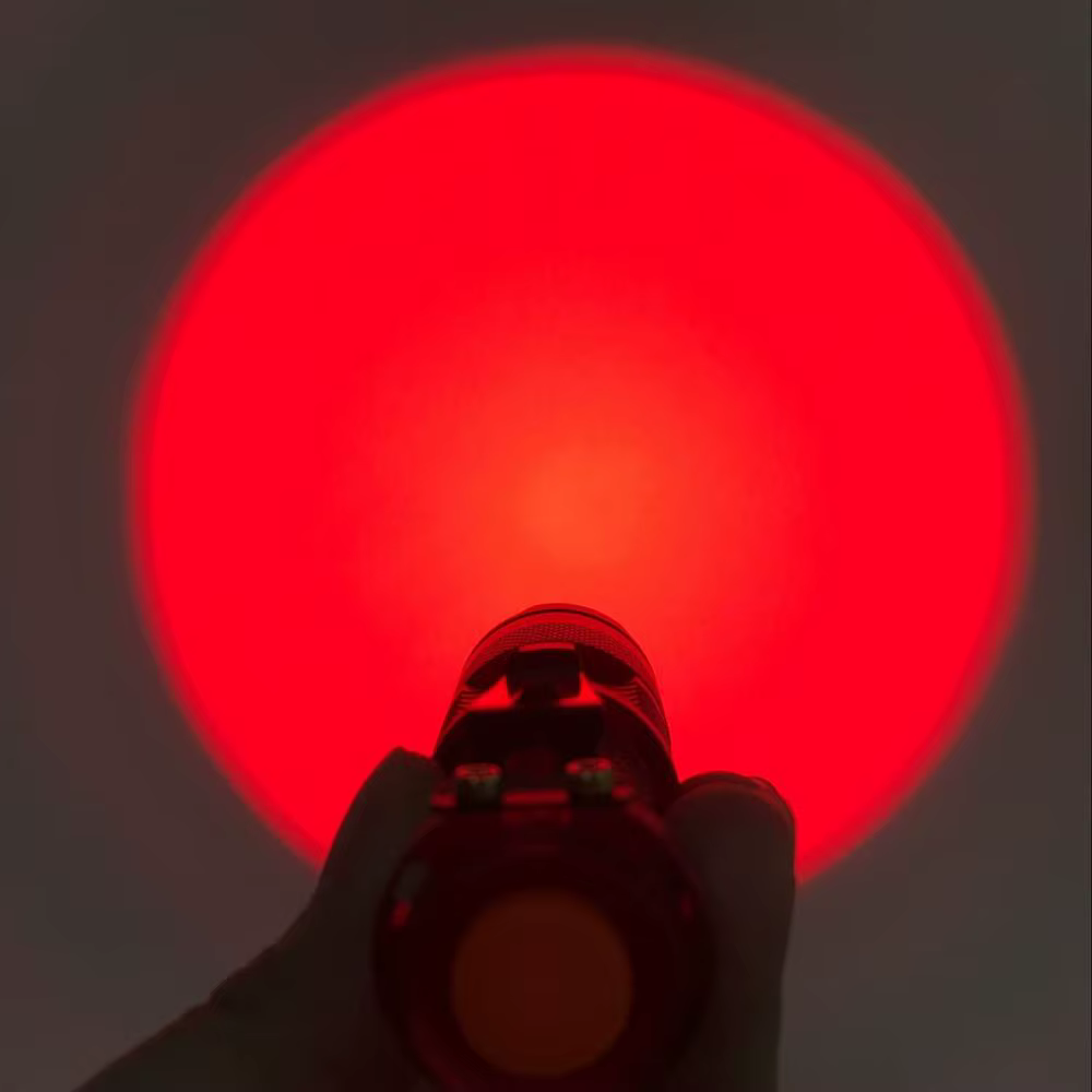 Lampe de poche à Zoom à lumière rouge, Mini chasse, abeilles, pêche, vaisseaux sanguins, astronomie,