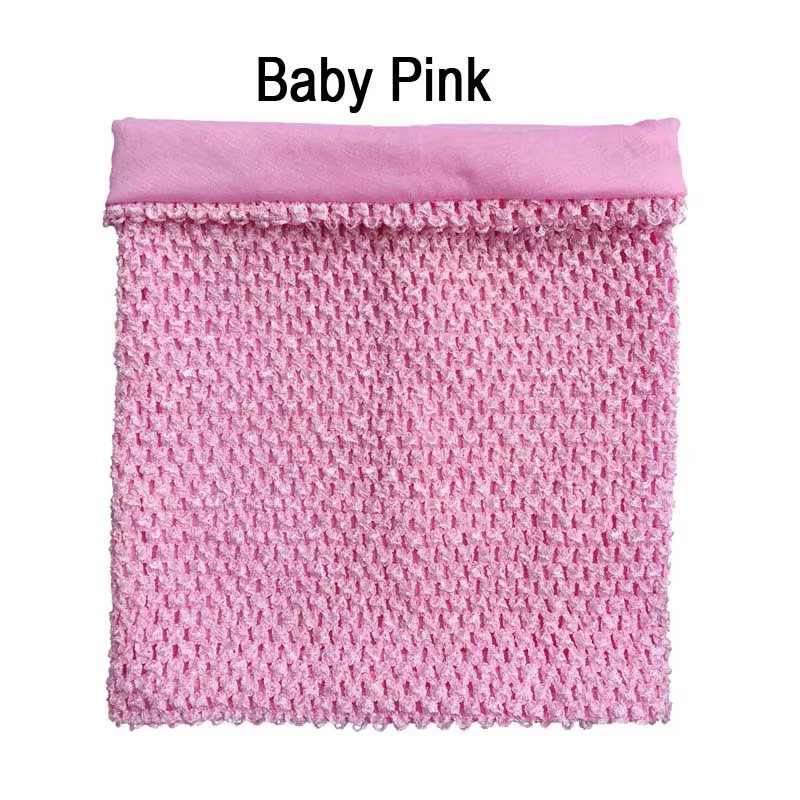 10x12 pouces grande taille doublé crochet bustier tubulaire tutu hauts bébé fille tube crochet haut 