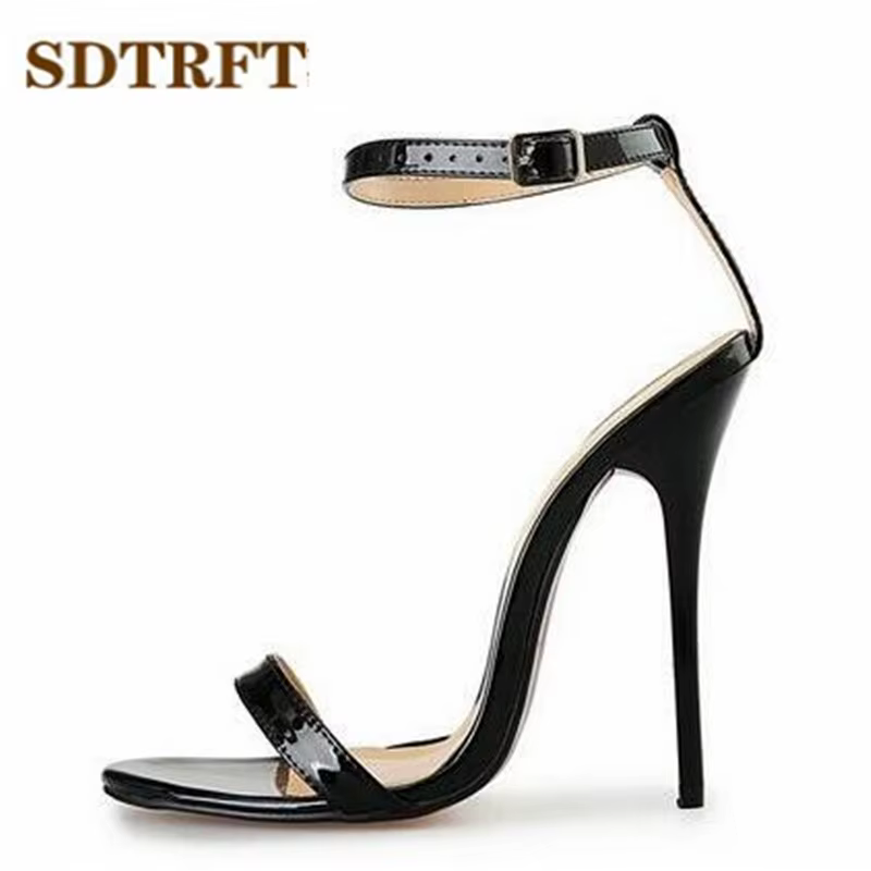 SDTRFT grande taille: 45 46 47 48 femmes sandales de fête été élégant 13 cm mince talons hauts Mujer