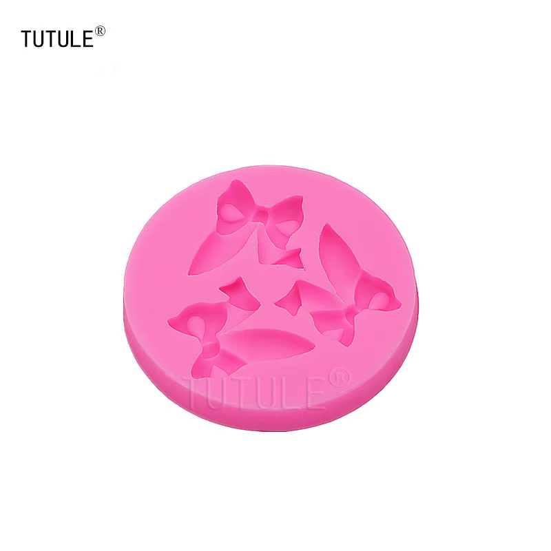 Mini oreilles de lapin, nœud, bijoux, accessoires de coiffure, moule en silicone, bricolage fait à l