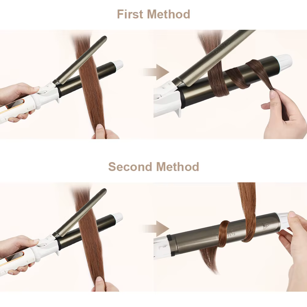 USHOW professionnel en céramique bigoudi fer à friser rouleau boucles baguette Waver mode outil de c
