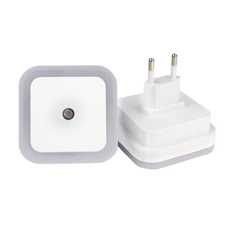 Capteur sans fil LED veilleuse prise ue US Mini veilleuses carrées pour bébé enfants salon chambre c