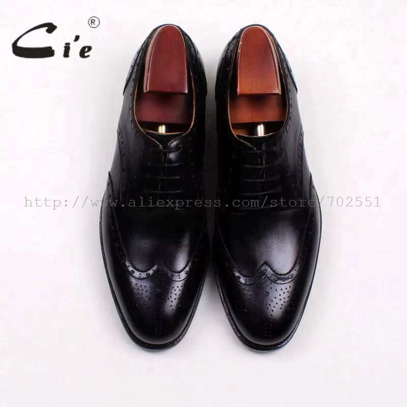 Cie Round Parker Full Brogues Cut-Outs pour homme, chaussure en cuir Derby faite à la main, 100% cui
