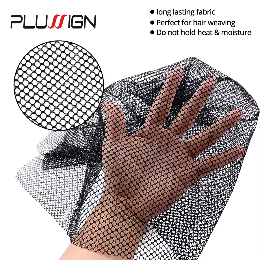 Plussign – filet en dentelle suisse, nouveau Style coupé et créer pour la fabrication de perruque en