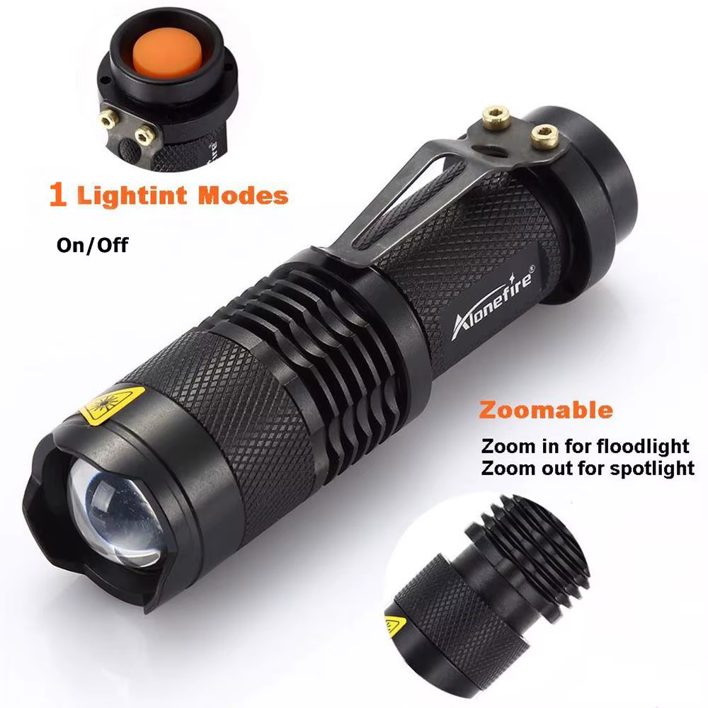 Lampe de poche à Zoom à lumière rouge, Mini chasse, abeilles, pêche, vaisseaux sanguins, astronomie,