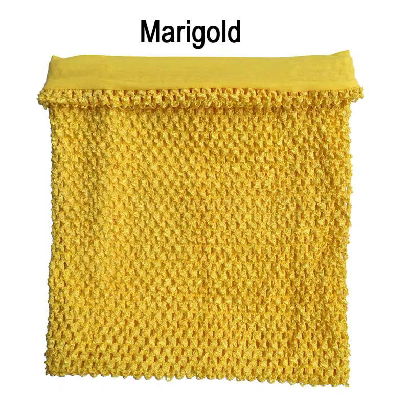 10x12 pouces grande taille doublé crochet bustier tubulaire tutu hauts bébé fille tube crochet haut 
