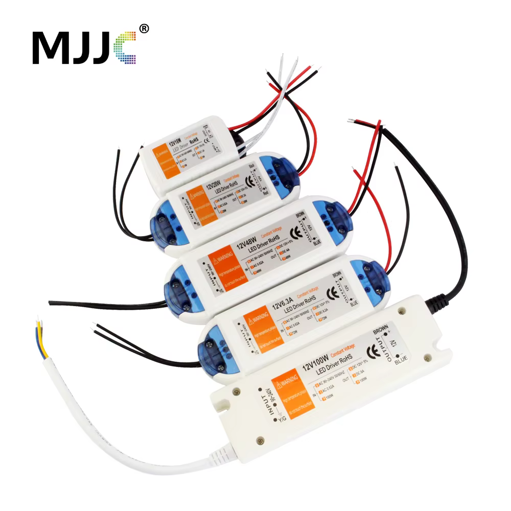 Alimentation 12 volts, pilote LED 12V, 18W 28W 48W 72W 100W AC 110V 220V à 12V DC, adaptateur de tra