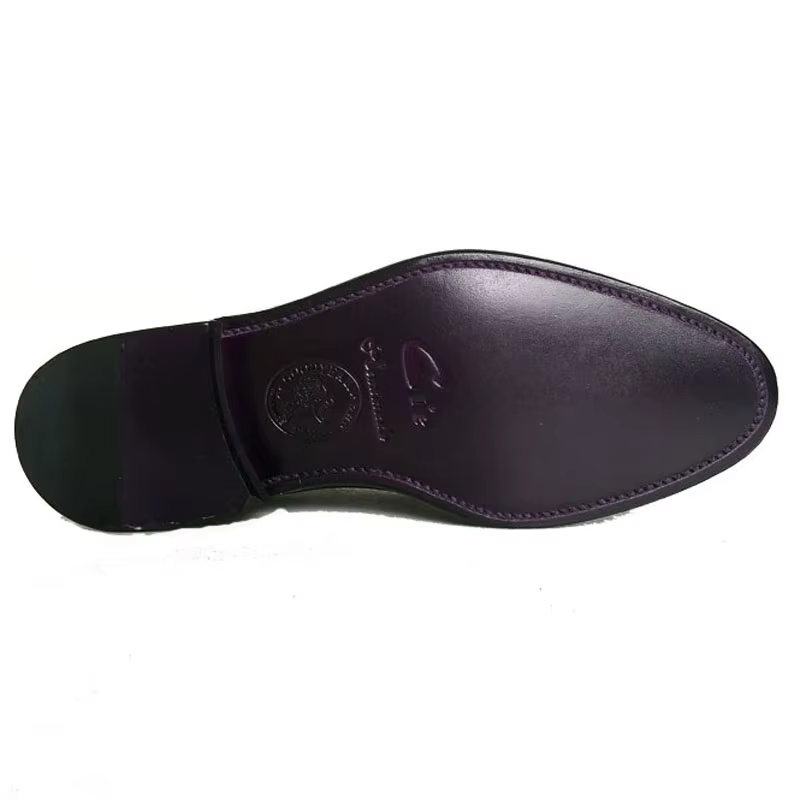 Cie Round Parker Full Brogues Cut-Outs pour homme, chaussure en cuir Derby faite à la main, 100% cui