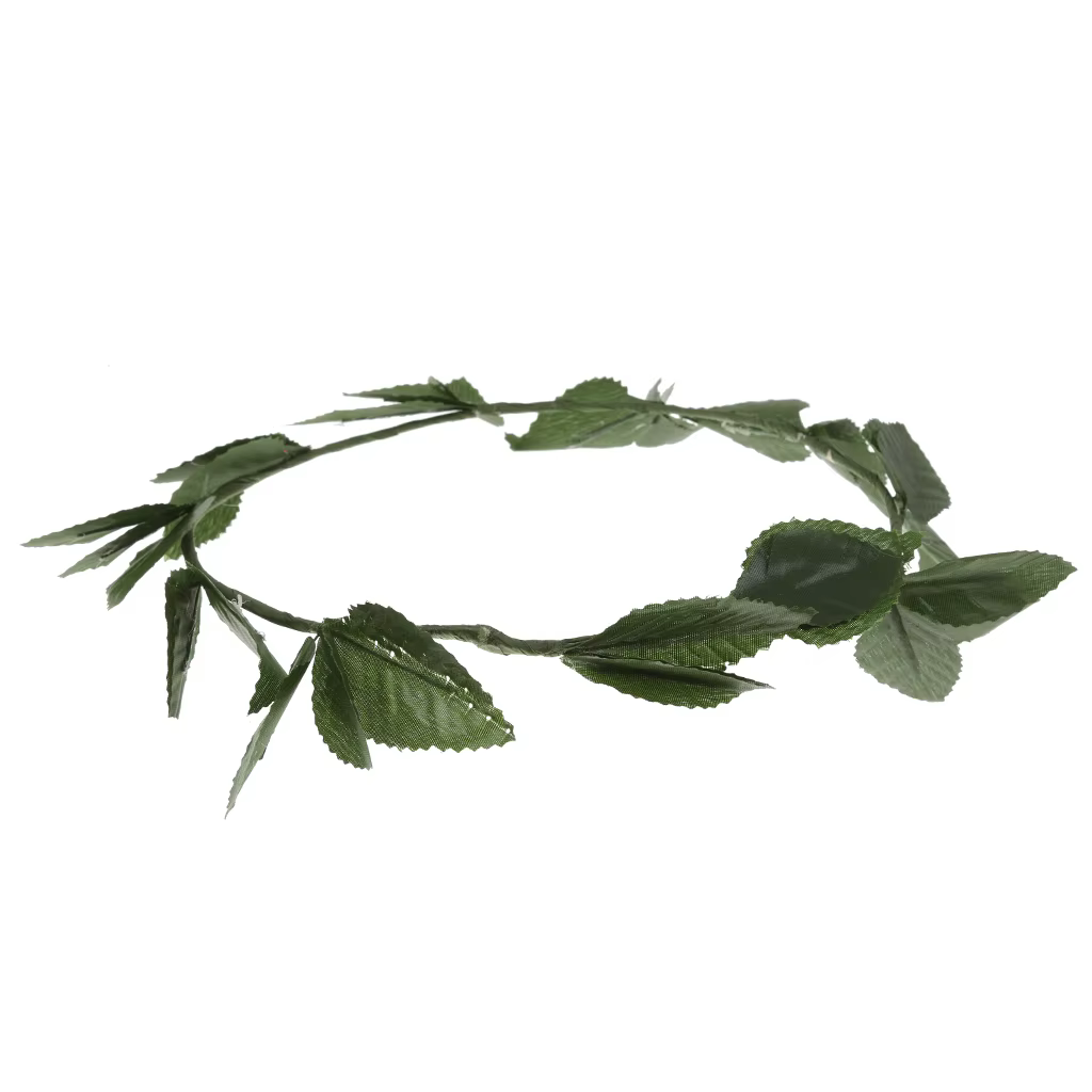 Guirlande de feuilles vertes, couronne de déesse grecque romaine, couronne de Laurel, déguisement, b