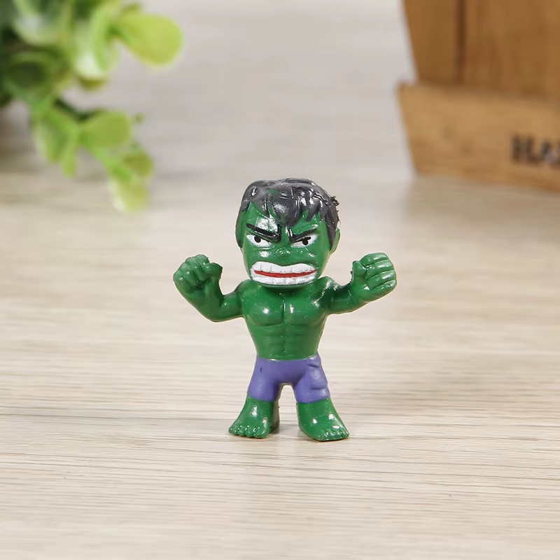 12 pièces/ensemble nouveau Q Avengers Mini figurines Hulk Thor Spider Man figurine jouets super-héro
