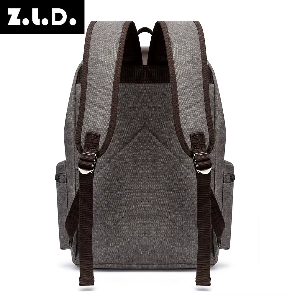 Sac à dos vintage en toile rétro pour homme, grande capacité 20-35L, sac antivol résistant à l'usure