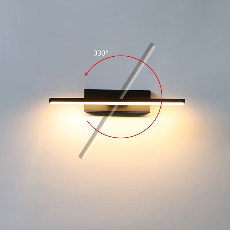 Applique murale LED d'intérieur chambre chevet applique murale 330 ° rotatif angle de lumière réglab