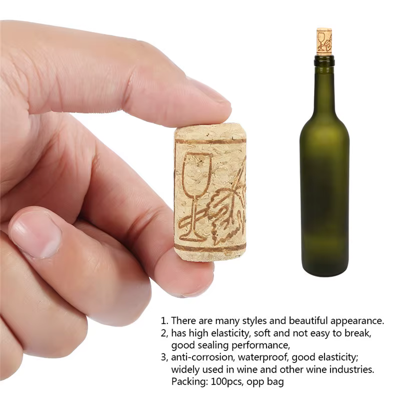 Bouchon de bouchons de vin, 50 à 100 pièces, naturel, réutilisable, fonctionnel, Portable, bouchon d