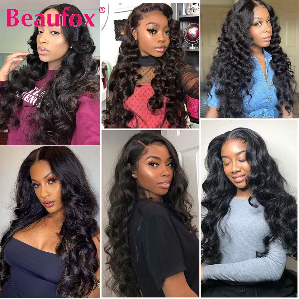 Beautorch-Tissage en Lot Brésilien Naturel Remy Noir Ondulé, Extension de Cheveux, 8 à 30 Pouces, Lo