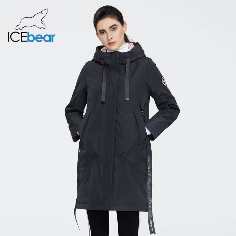 ICEbear – manteau à capuche pour femme, parka décontractée, de qualité, à la mode, marque, nouvelle 
