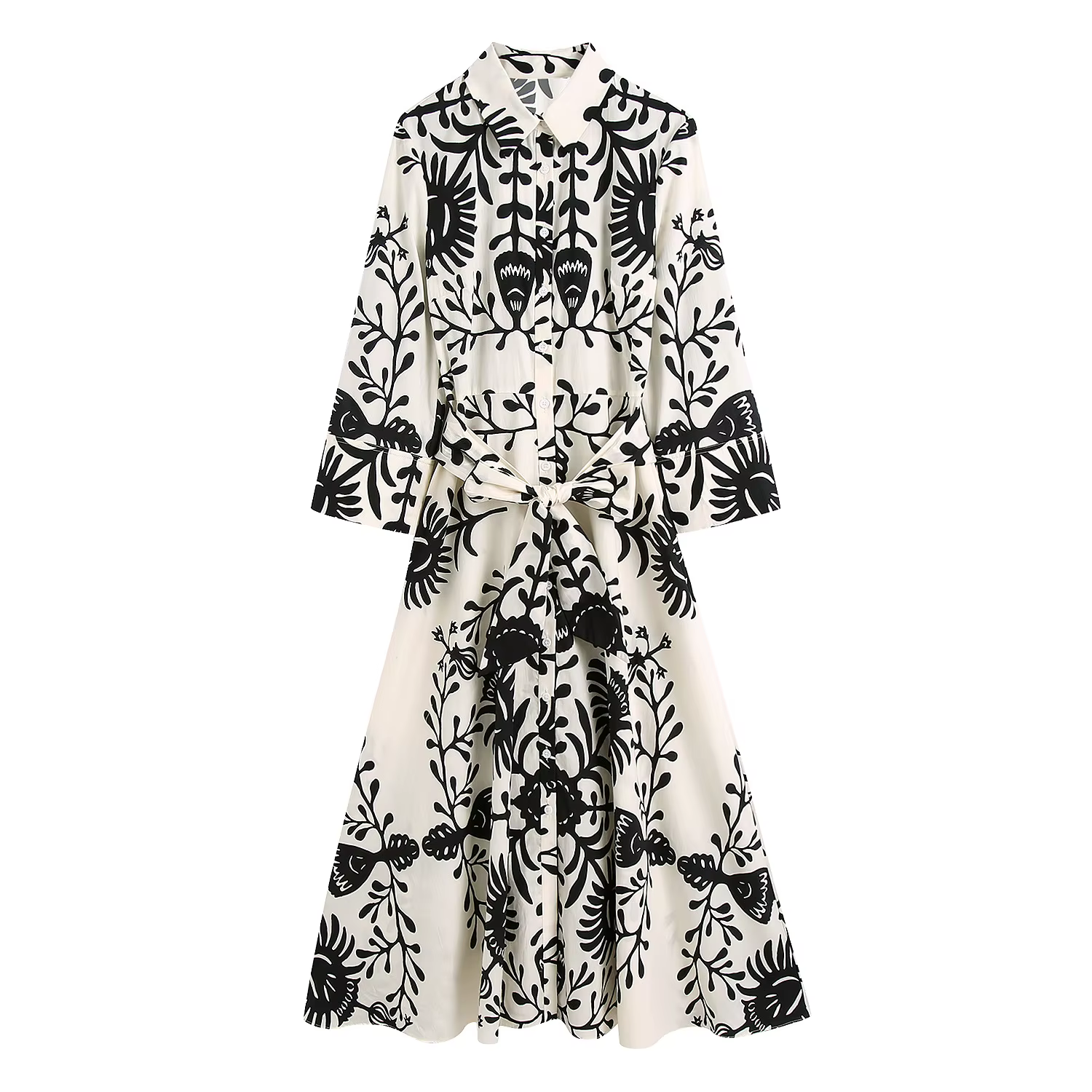 Robe Vintage à Imprimé Floral pour Femme, Totem, avec Nministériels d, Ceintures Féminines, Chemise 