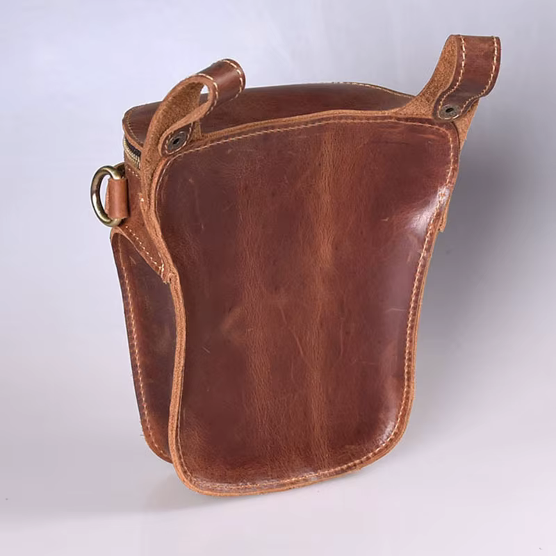 Sac de moto en cuir véritable pour homme, ceinture de hanche, fourre-tout de hanche, sacs de taille