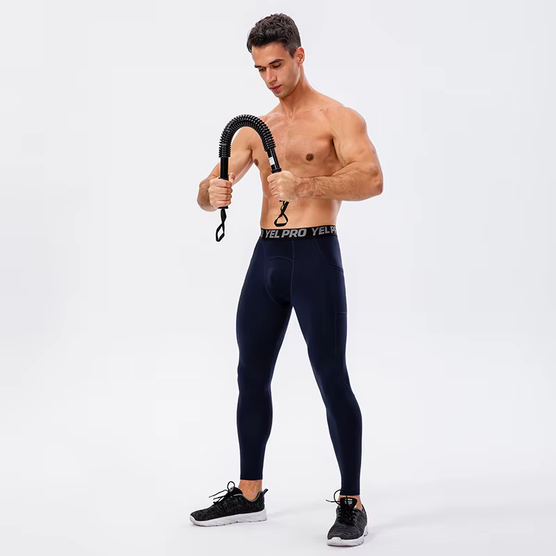 Pantalons de Compression pour hommes, collants de sport d'automne et d'hiver, de Fitness, de course,