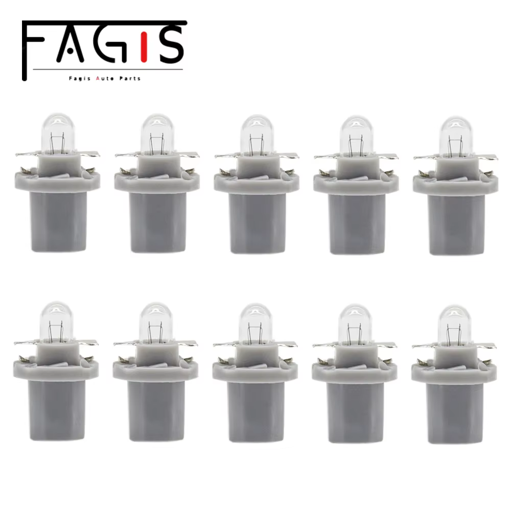 Fagis 10 pièces B8.5D B8.5 12V 1.2W 24V 1.2W ampoule halogène panneau de voiture jauge vitesse table