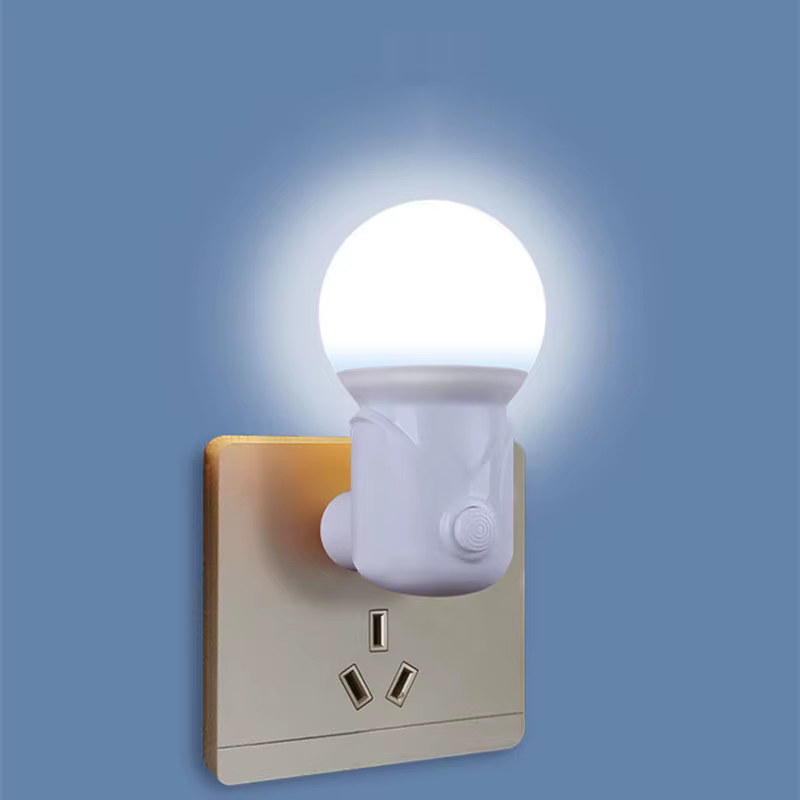 Portable Plug-in LED veilleuse 2 couleurs bébé soins infirmiers oeil sommeil lumière chambre couloir