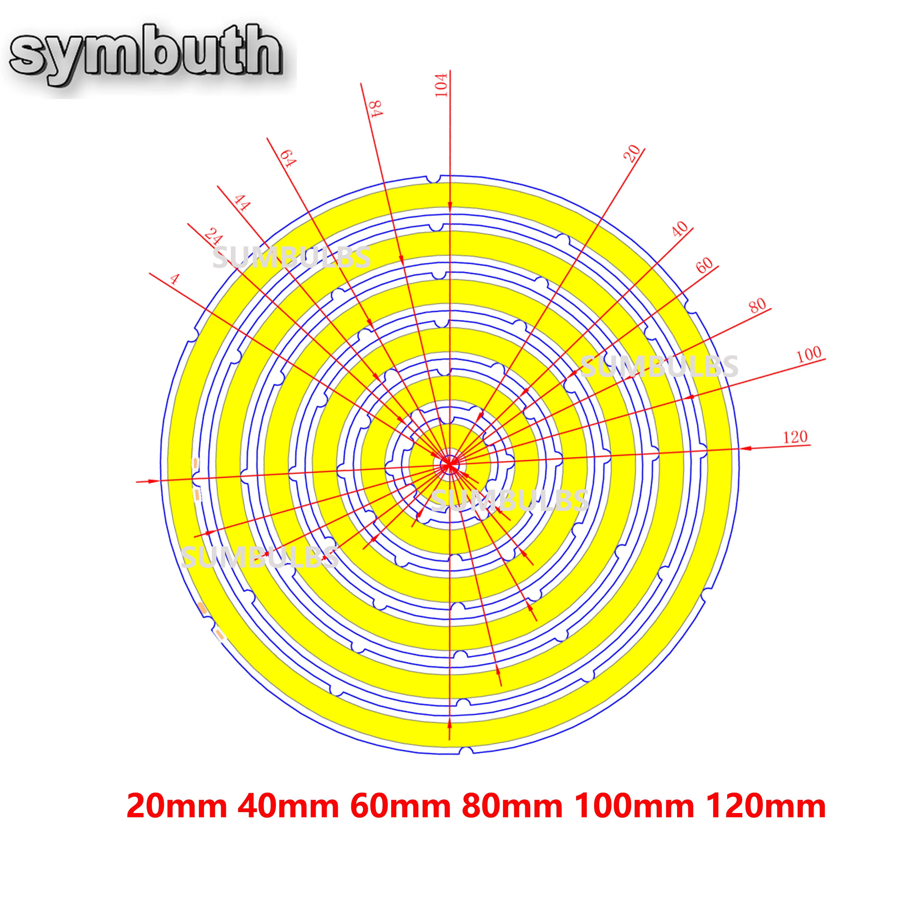 Source de lumière LED COB yeux d'ange 2W-12W, forme annuelle 12V DC 20mm-120mm, anneau COB LED, Sour