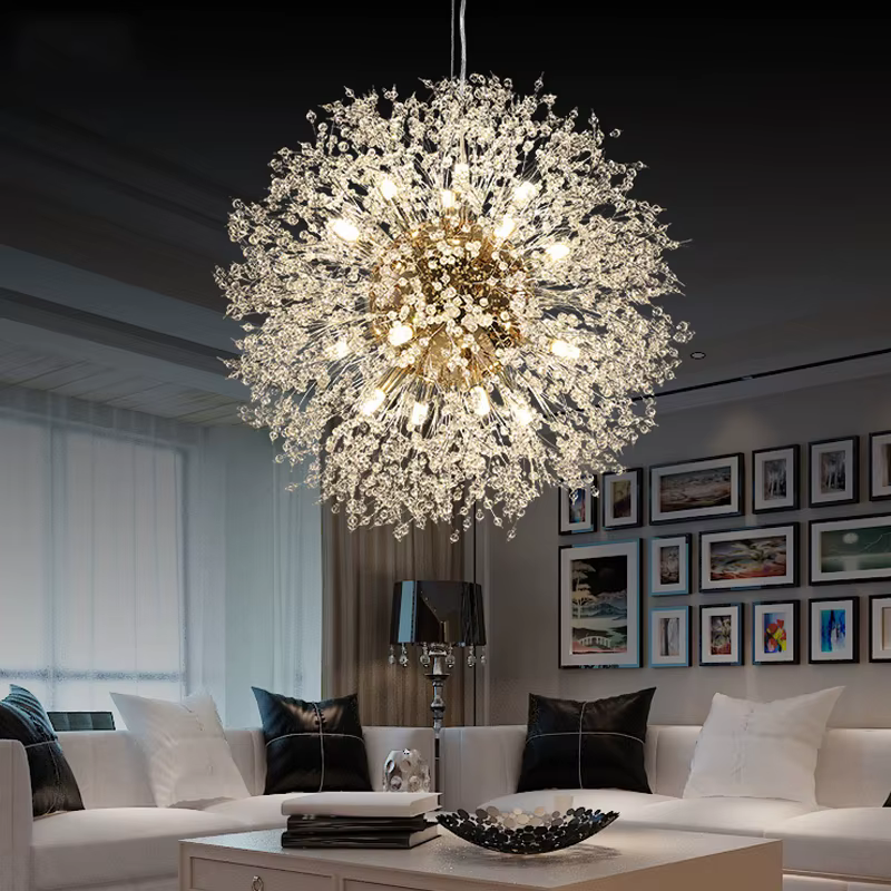 Luminaires suspendus LED modernes en forme de pissenlit pour salon, salle à manger, chambre à couche