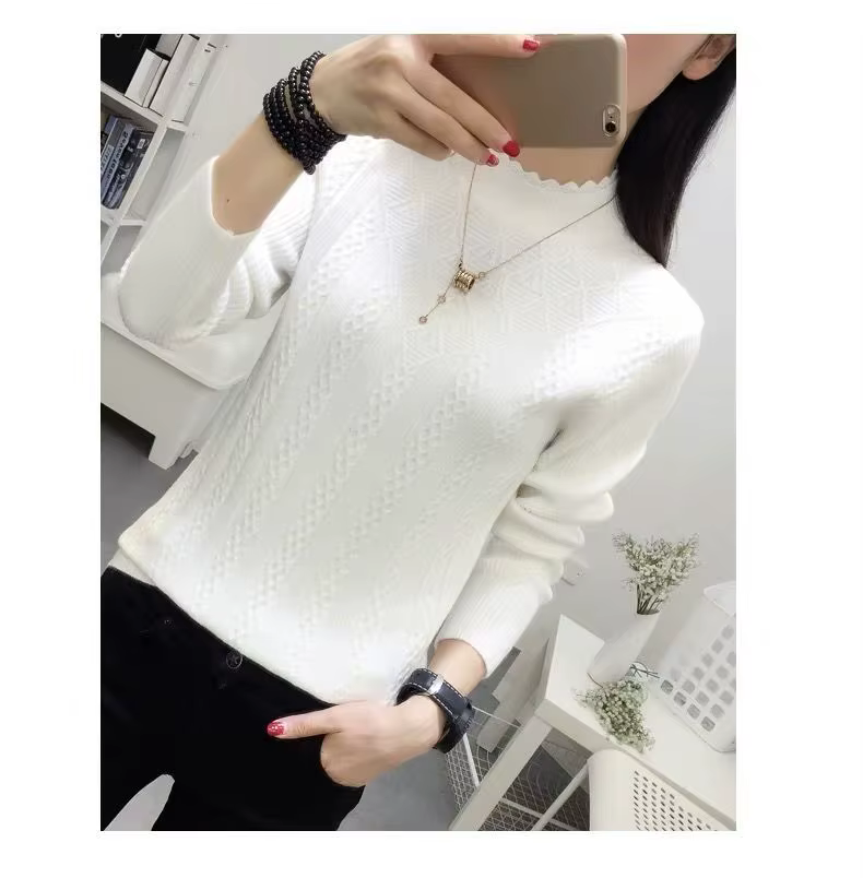 Nouveau élégant printemps automne hiver Femme vêtements tricot Pull Pull chaud Pull Femme à manches 