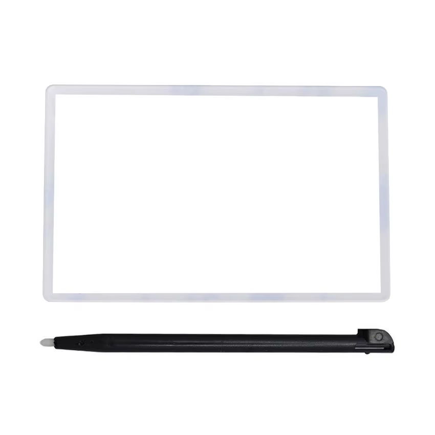 JCD – couvercle en plastique pour écran LCD supérieur et stylet tactile pour nintendo 2DS, pièce de