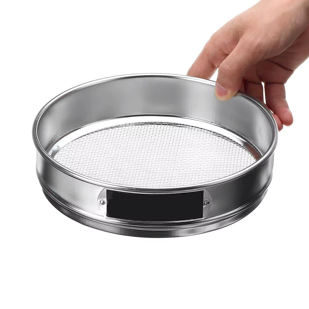 Tamis rond standard en acier inoxydable 500, tamis à ouverture de laboratoire, filtre à poudre de fa
